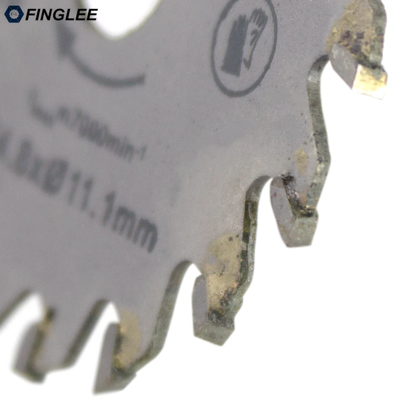 FINGLEE 1 шт. 54,8 мм Внутренний 11,1 мм TCT деревообрабатывающий мини-дисковый пильный диск акриловый пластик; режущее лезвие общего назначения для дерева