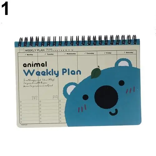 

Fashion Cartoon Panda Bear Duck Print Cute Diary Weekly Planner Agenda Notepad Notebook