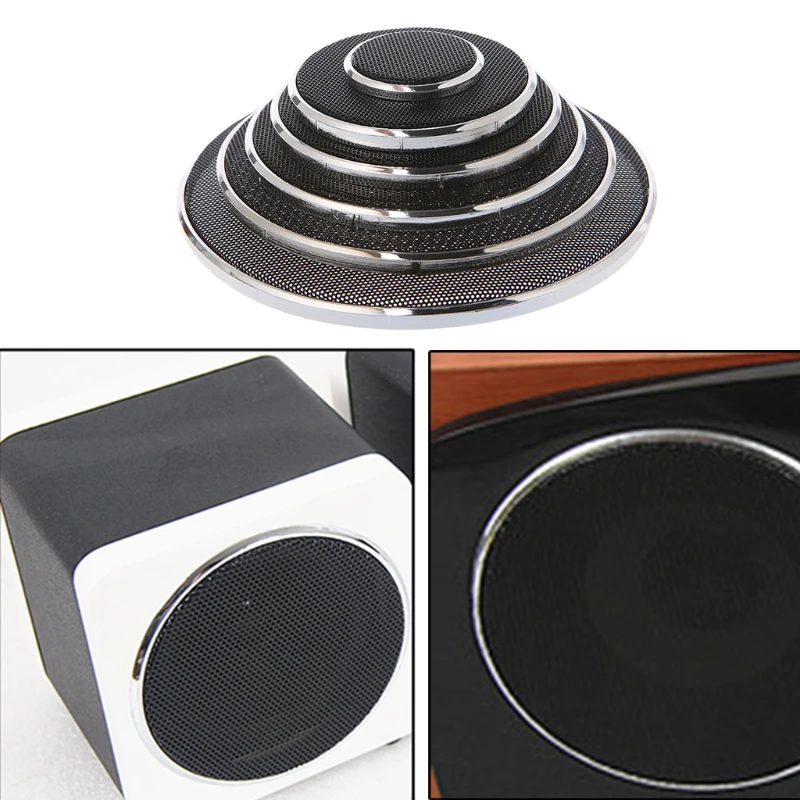

QAIXAG 2 Pcs 1/2/3/4/5/6.5 Inch Speaker Steel Mesh Round Grill Protective Cover Circle