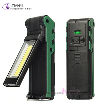 

Activefire COB Flashlight Lamps Upgrared Managetic Rechargeable LED COB Work Light for Car Repair USB Foldable Stepless dimming