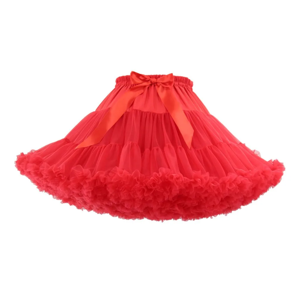 Юбка-американка в стиле Лолиты для женщин; ; Короткий кринолин; мини-бальное платье; Нижняя юбка в стиле рокабилли; Тюлевая юбка-пачка для костюмированной вечеринки; вечерние юбки - Цвет: Red