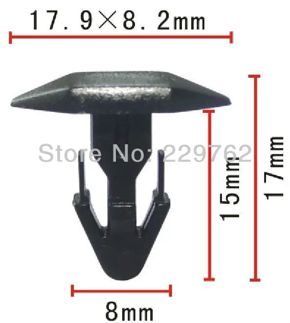 100PCS Weatherstrip Retaining Clip For Honda 91515 SR3 000 Acura