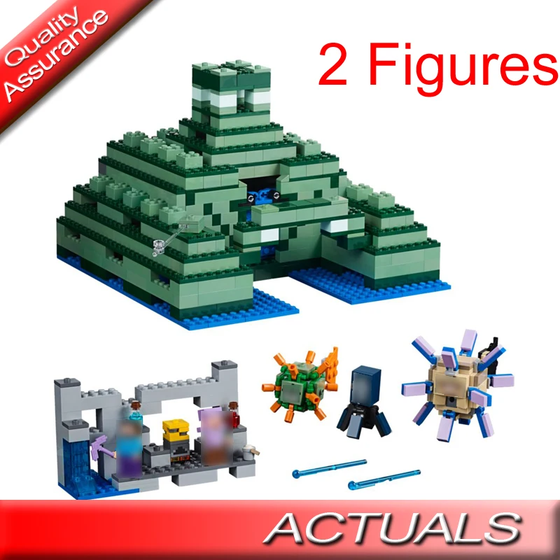 

18029 BELA LELE SEMBO My World Minecrafted Building Blocks Compatible with Lego 21136 The Ocean Monument Bricks Toys