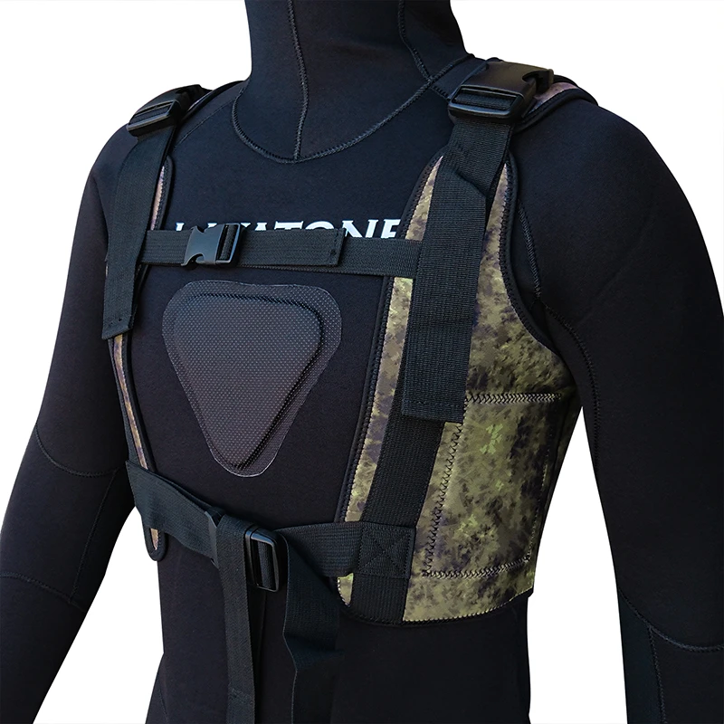 

Patent 3mm Neoprene Wetsuit Diving Weight Vest For Spearfishing Underwater Hunting Fishing Drop Load Vest Can Hold Knife J1603AC