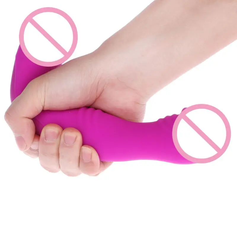 Strapless font b Dildo b font Vibrator Women30 Speed Double Vibrating Lesbian G Spot Silicone