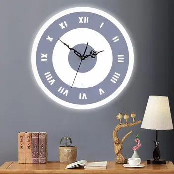 

Nordic minimalist creative warm bedroom bedside living room study room balcony aisle clock wall lamp