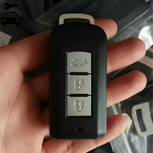Автомобильный брелок 3 кнопки смарт дистанционные брелки для ключей 433 МГц с ID46 чип для Mitsubishi Outlander, Lancer EX ASX Pajero Shogun Montero RVR пульт дистанционного управления