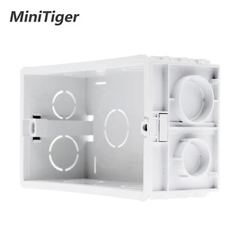

Minitiger Wall Mounting Box Internal Cassette White Back Box 137*83*56mm For 146mm*86mm Standard Touch Switch and USB Socket