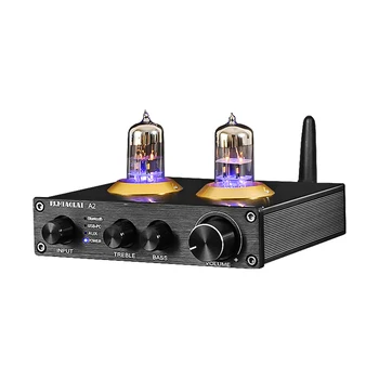 Mini Amplificador Hifi Stereo Audio Bluetooth 5.0 Pre Amplifier Tube Preamplifier USB 6N3 Bile Tube Preamp DIY Home Theater Amp 2017 new nobsound hifi 2 channel microphone preamplifier dual mic preamp audio recorder electric guitar amplifier