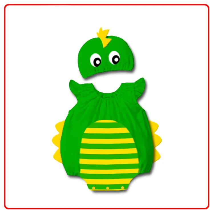 Динозавр кигуруми зеленый костюм косплей детские комбинезоны боди комбинезоны для новорожденных хлопковый спортивный костюм для