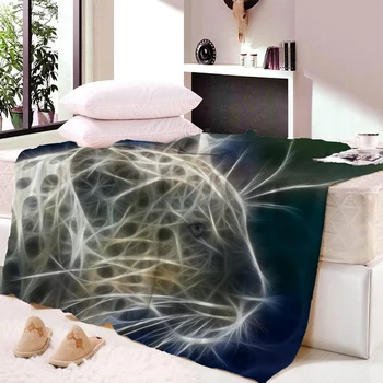 

Striped Light Leopard Plush Blanket Super Comfortable Fabric Thin Blanket Spring and Autumn Shawl Beach Towel Blanket Bed Towel