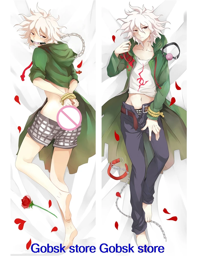 Аниме Danganronpa: Trigger Happy Havoc персонажи Komaeda Nagito Hinata Hajime Подушка Dakimakura чехол для
