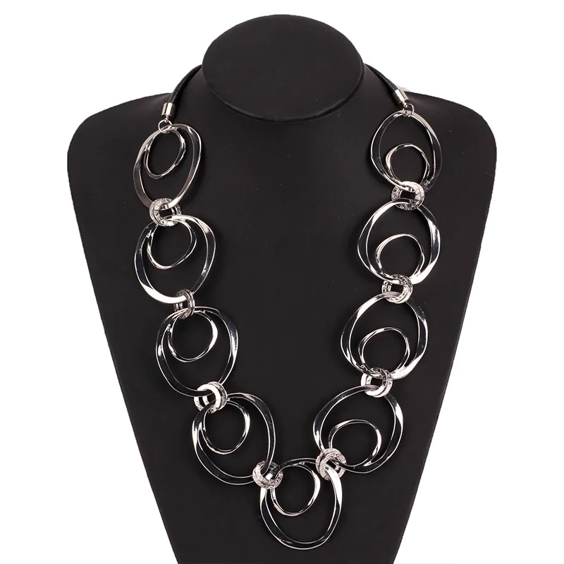 2018 New European Punk Rock Jewelry Casual Pendant Chains Necklaces