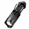 Супер яркий мини-фонарик 2000 лм Q5, светодиодный фонарик, фонарик с регулируемым фокусом, черный, Лидер продаж ► Фото 3/5