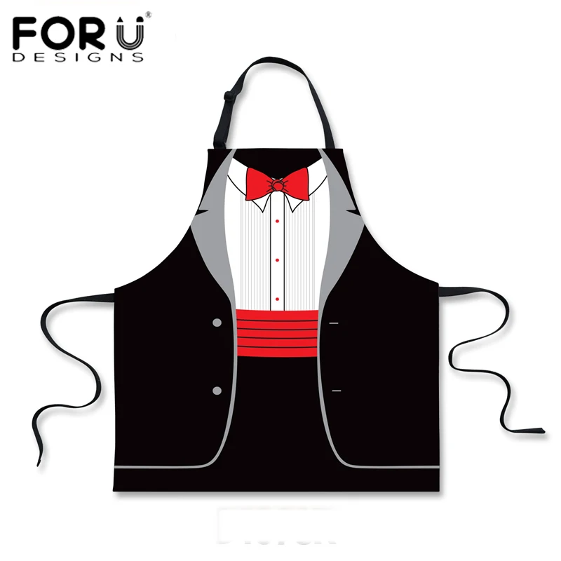 FORUDESIGNS аксессуары для барбекю и гриля красного цвета забавные фартуки женщин