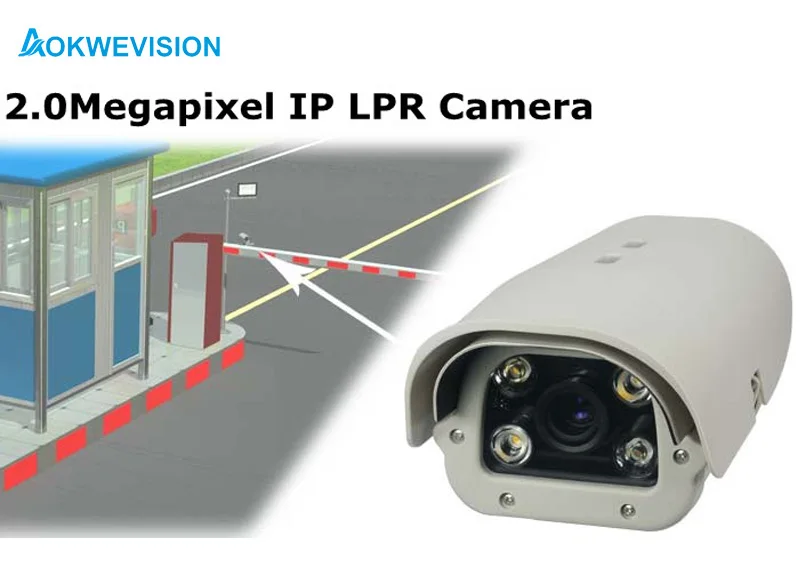 - Onvif 1080P 2MP 622mm lens POE Vehicles License Plate Recognition LPR IP Camera outdoor for highway amp parking lot