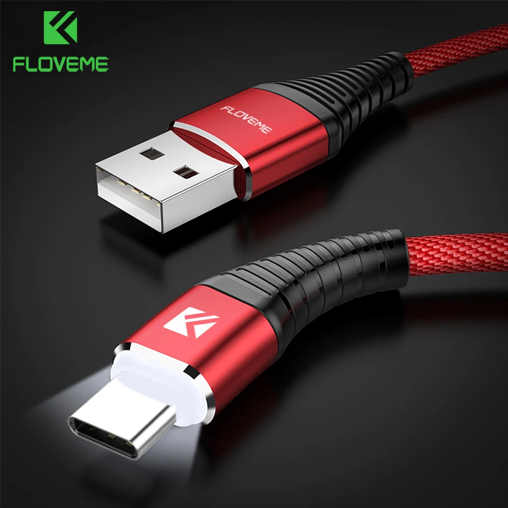 FLOVEME USB кабель для iPhone 7 8 9 X Max 2A зарядный Micro usb type C кабель для samsung Galaxy S10 S9 S8 Зарядное устройство USB C кабель