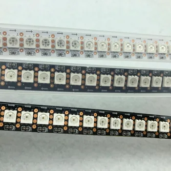 

GS8208 144leds/m;DC12V addressable full color RGB 5050 LED strip;2m long;waterproof in silicon tube;IP66;white/black pcb