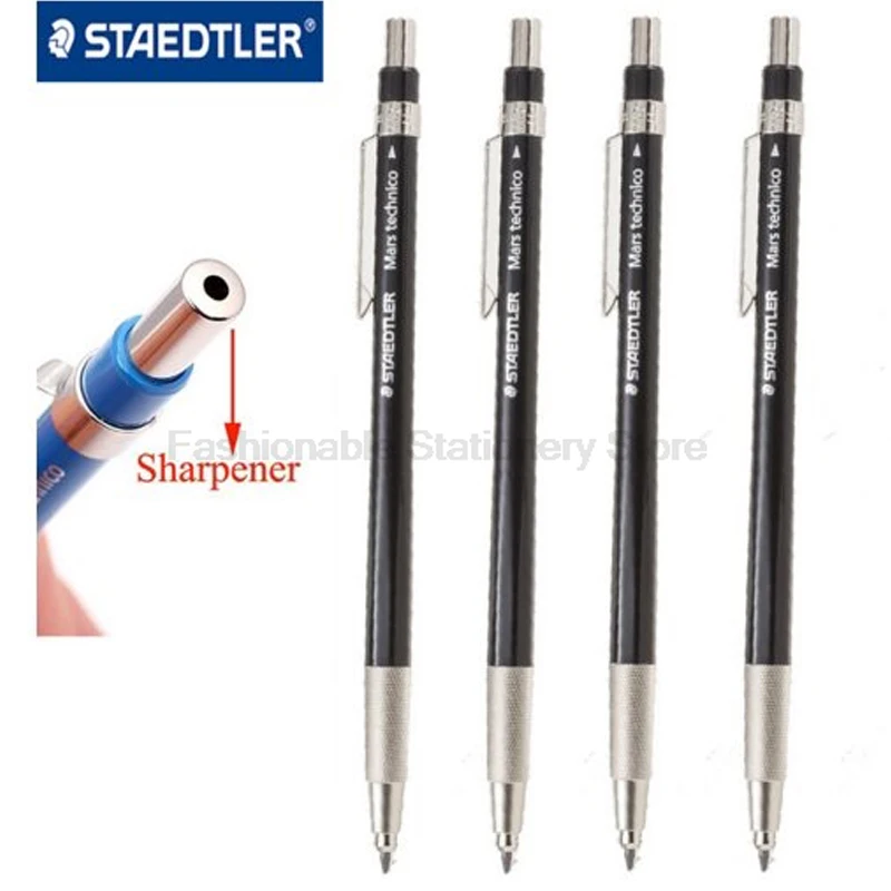 STAEDTLER 780 2,0 мм механические карандаши+ ластик набор карандашей для рисования школьные канцелярские принадлежности офисные принадлежности металлический механический стержень для карандаша