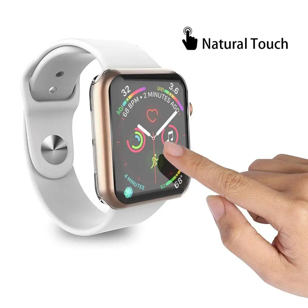 Защитный чехол для Apple Watch 5, 4, 3, 2, 1, ремешок из ТПУ, полный бампер Iwatch, ремешок 42 мм, 38 мм, 44 мм, 40 мм, аксессуары для часов