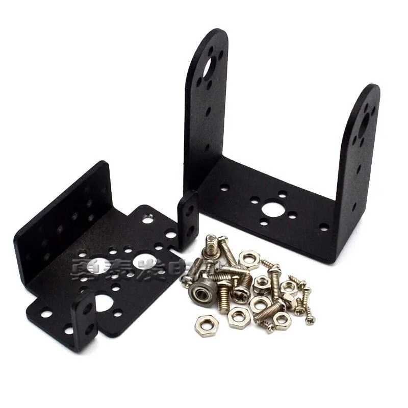 1set 2 DOF Short Pan And Tilt Servos Bracket Sensor Mount Kit For Robot