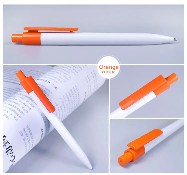 200 шт./партия шариковая ручка белого цвета с индивидуальным логотипом, рекламная ручка canetas, Товары для офиса
