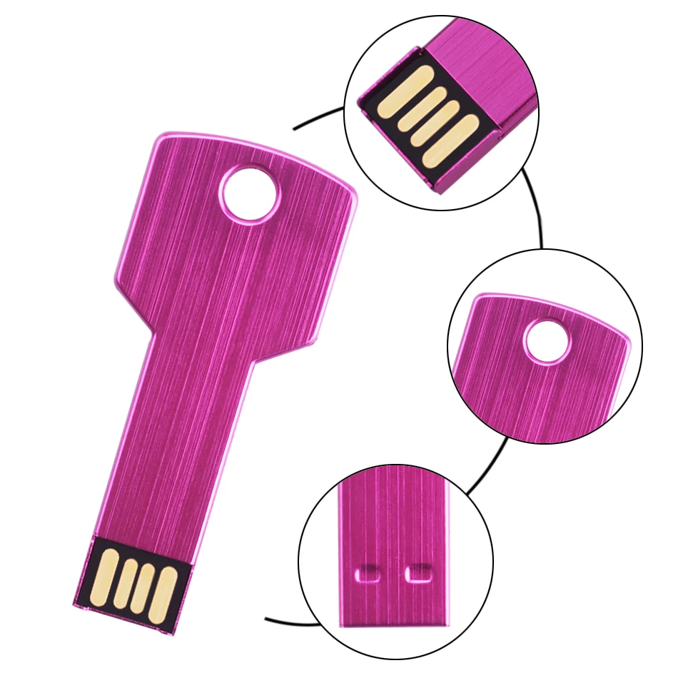 colorful Key USB 2.0 Flash Drives External Memory Storage