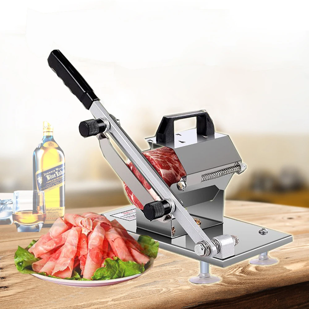 Roll Frozen Meat Grinder Planing Machine Automatic Feed Lamb Slicer Home Commercial Fat Cattle Mutton Fruit |