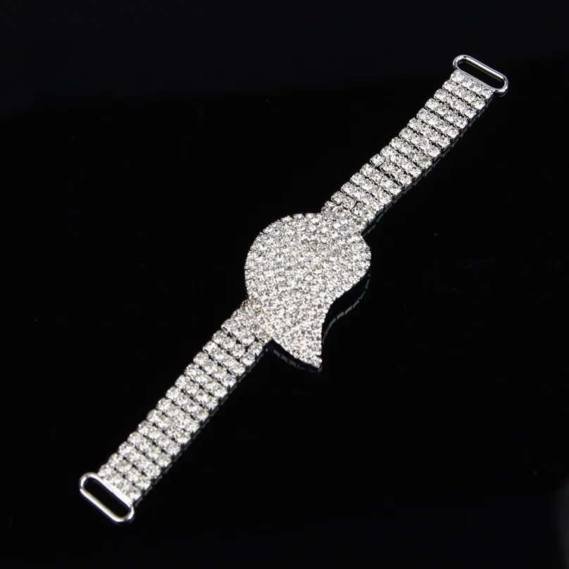 

1pc Bikini Connector, Crystal Rhinestone Buckle, Rhinestone Buckle Embelishment 15*3.3cm