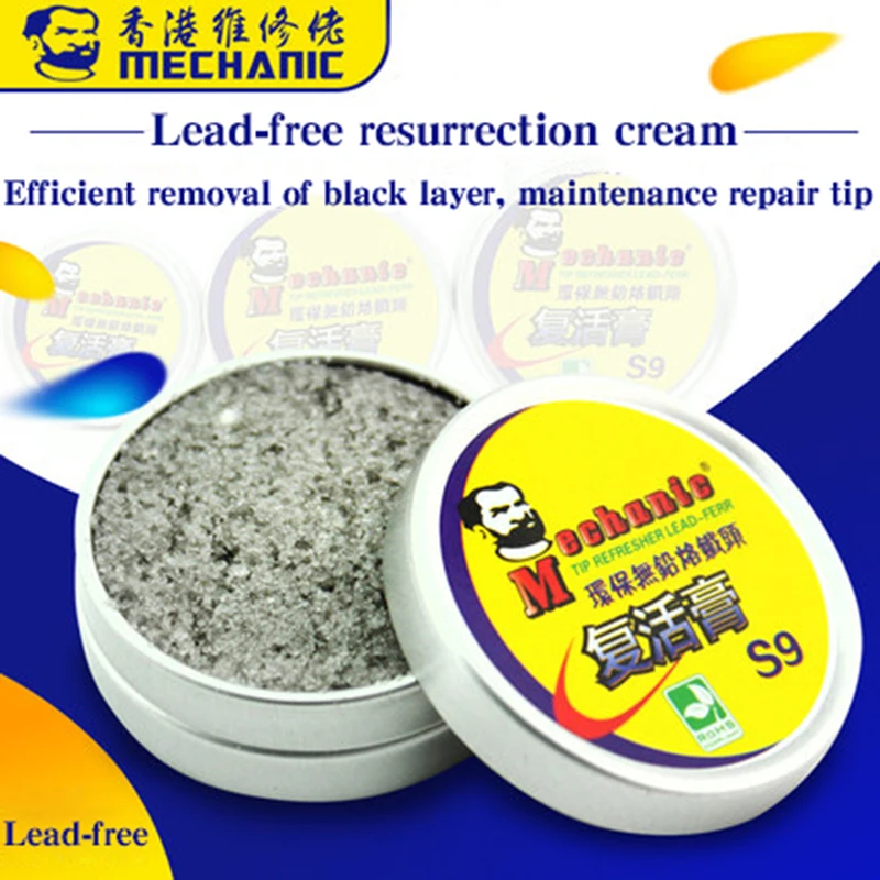 

Lead-Free Soldering Iron Tip Refresher Clean Paste for Oxide Solder Iron Tip Head Resurrection Cream BGA Repair Tools
