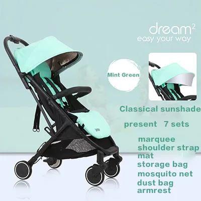 Can take the plane travel essential baby stroller light umbrella cart may sit may lie down folds th