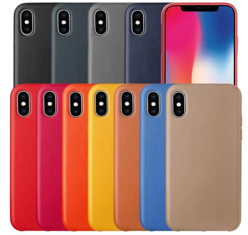 

Ter Logotipo Original Oficial Case Para iPhone Xs MAX XR 7 8 Plus X 5 5S se Luxo PU LEATHER case Para 6 6s Mais Tampa Traseira