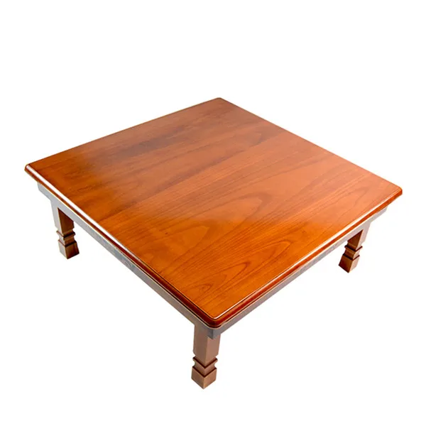 Массив сосны деревянный складной стол квадратный 80 см 2 отделка натуральный/коричневый Гостиная мебель большой низкая эльф лихолесья из дерева