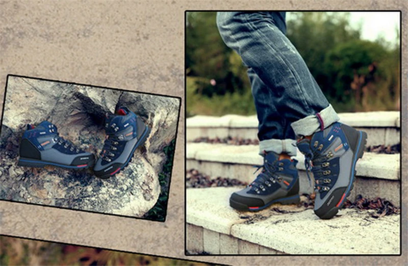 Мужская обувь для походов на открытом воздухе; удобная Водонепроницаемая походная обувь для мужчин; 3 цвета на выбор; botas tacticas hombre 30