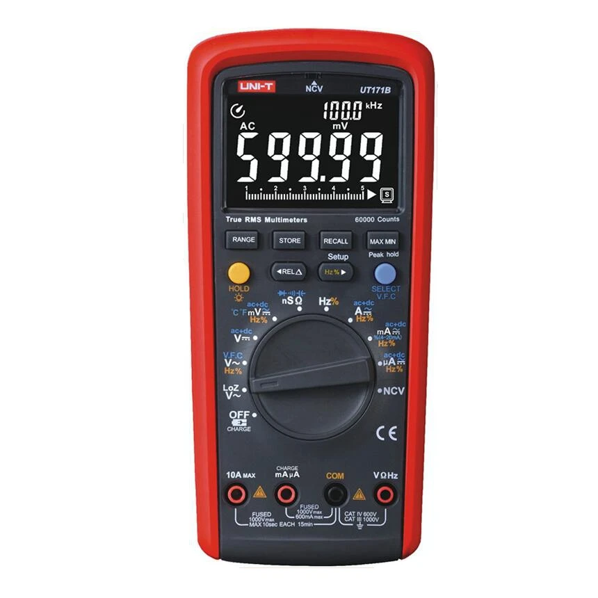 UNI T UT171B Industrial Digital Multimeter True RMS 60KCounts ...