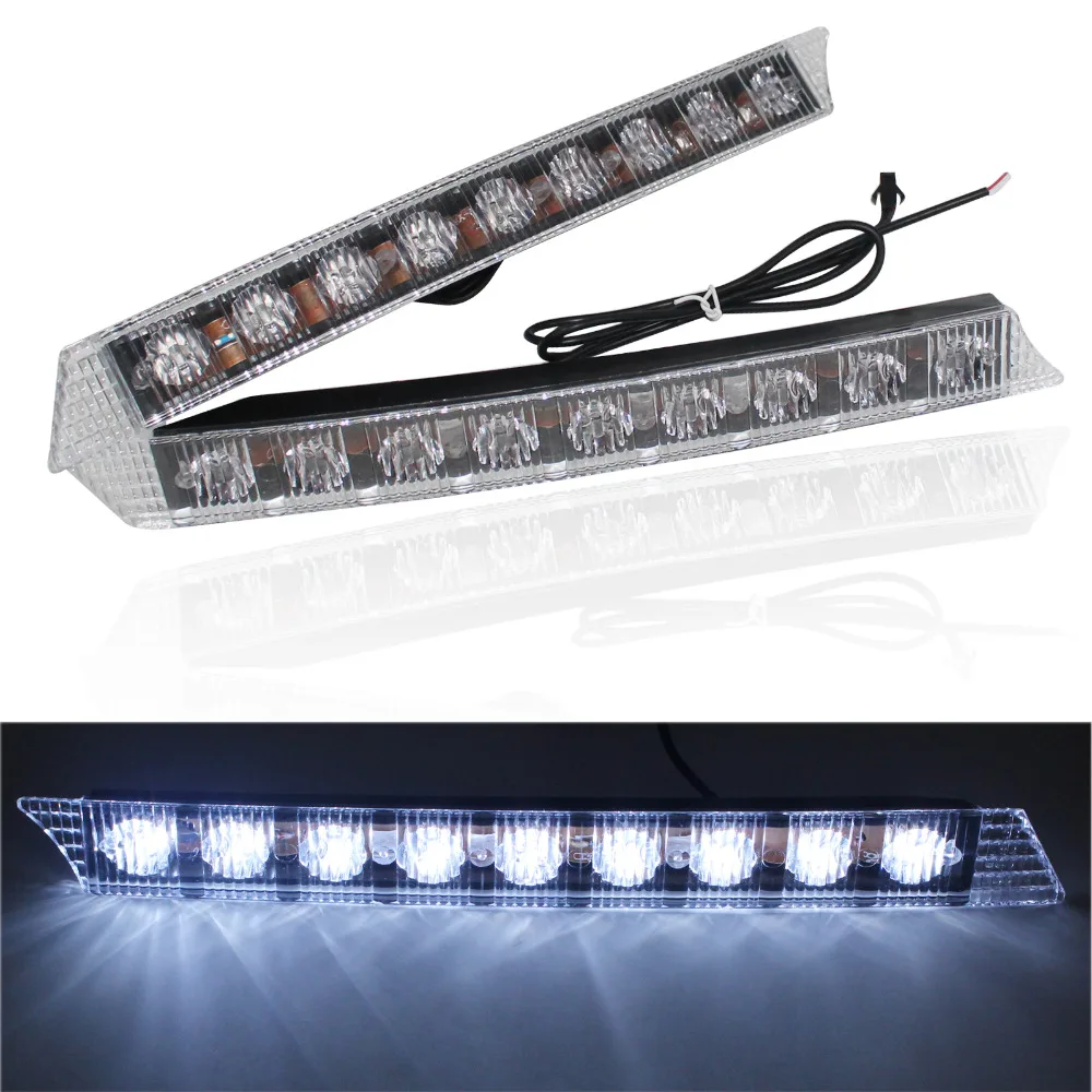 

New 2x 9 LED Daytime Running Driving Light DRL Fog Lights For Audi A6 2005-2008 Waterproof Car Styling 12V 2.7W Free Shipping