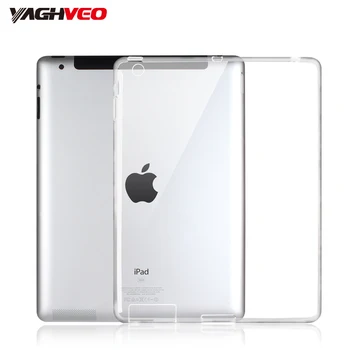 

Silicon Case For iPad 2 3 4 Clear Transparent Case Soft TPU Back Cover Tablet funda coque For iPad 2/3/4 Case