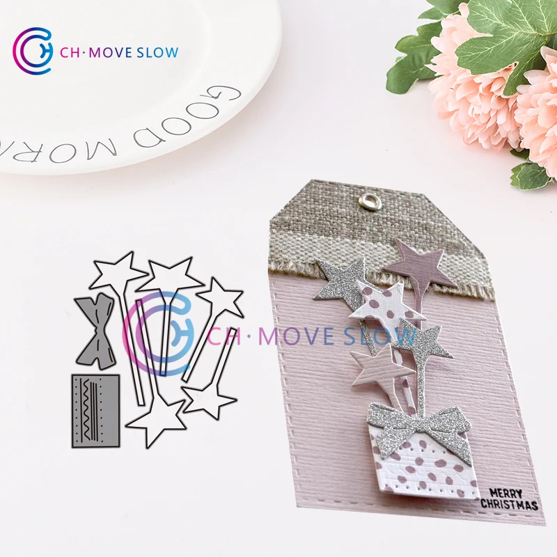 

CH 2019 New Arrival Stars and Gifts Metal cutting dies stencil Greeting Card Decoration DIY Scrapbooking Scrapbook Paper Photo