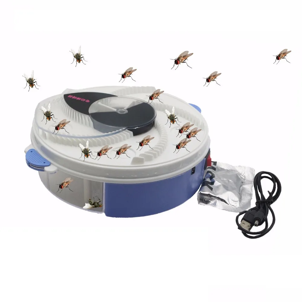 

2019 Electric USB Fly Trap With Bait Pest Control Electric Anti Fly Killer Pest Catcher Bug Insect Repellent Vliegenvan Dropship