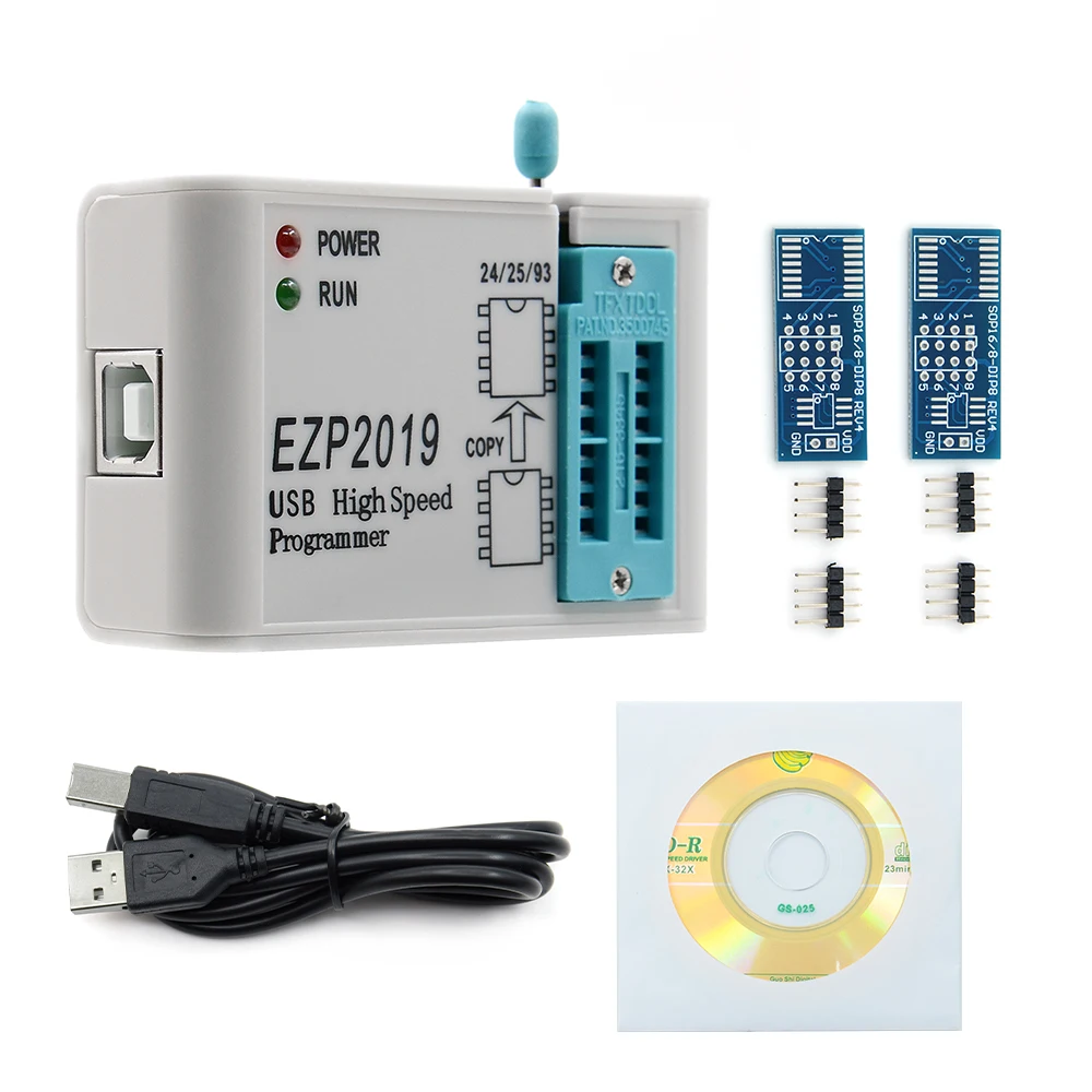 EZP2019 высокоскоростной USB SPI программист лучше, чем EZP2013 Поддержка 32M Flash 24 25 93 EEPROM 25 flash биос WIN7 и 8 EZP 201019