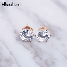 ALIUTOM luxury brand crystal jewelry earrings for women fit female earrings for gift girl