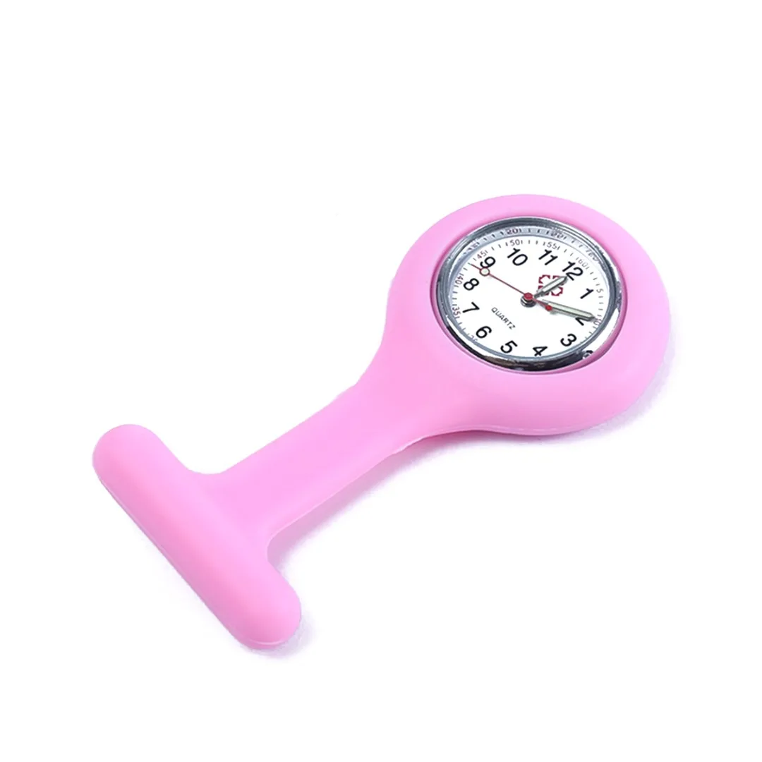 Quartz Fob Nurse Watch 2019 Silicone Brooch Luminous Pocket Watches reloj de bolsillo Doctor Medical Tunic Watch With Battery