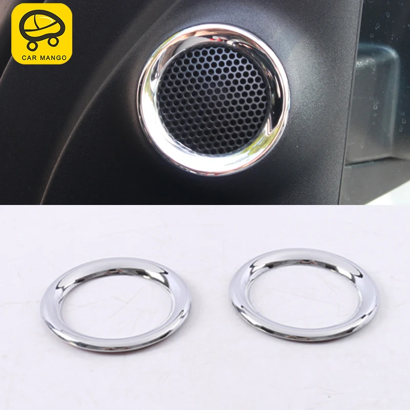 

CARMANGO For Jeep Grand Cherokee 2017 Auto Car Front Sound Ring Front Middle Loudspeaker Trim Covers Interior Accessories