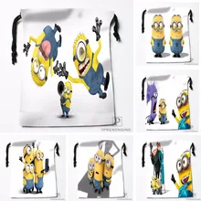 Пользовательские Миньоны Гадкий я Drawstring Сумки Путешествия хранения мини сумка для плавания, походов, игрушек размер 18x22 см#0412-03-51