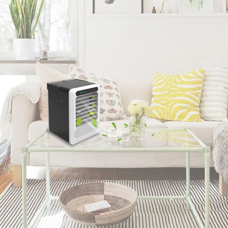 Портативный USB заряжаемый охладитель воздуха 3 скорости регулируемый бесшумный