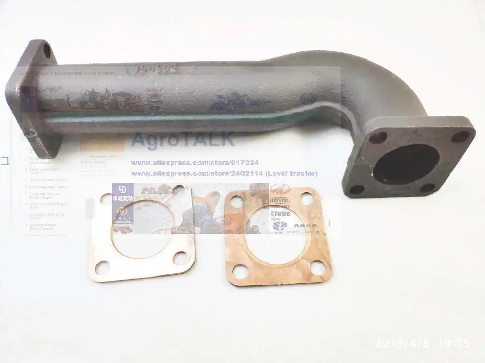 

exhaust manifold for Dongfeng tractor 45-50, part number: 450.22.102+450.22.101