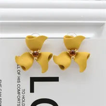 Дизайн, модные ювелирные изделия, элегантные серьги в виде цветка, Летние Стильные пляжные вечерние серьги для девушек, подарок для женщин