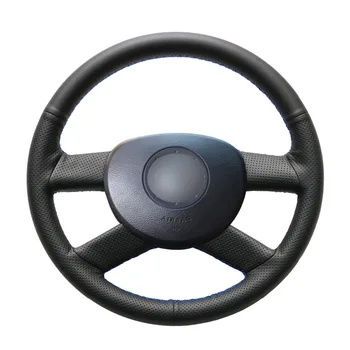 

Hand-stitched PU Artificial Leather Steering Wheel Cover for Volkswagen VW Polo 2003 2004 2005 2006 Accessories