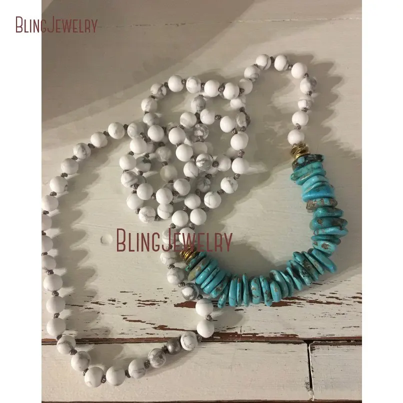 20181212-NM20624-summertime fun genuine natural turquoise heishi with howlite beads hand knotted by seejanesbeads_1