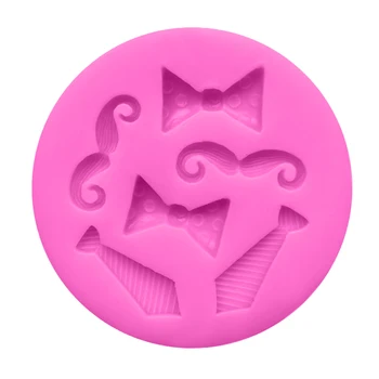 

1PC Moustache Tie Fondant Cake Molds Chocolate Mould for The Kitchen Baking Sugarcraft Decoration Tools
